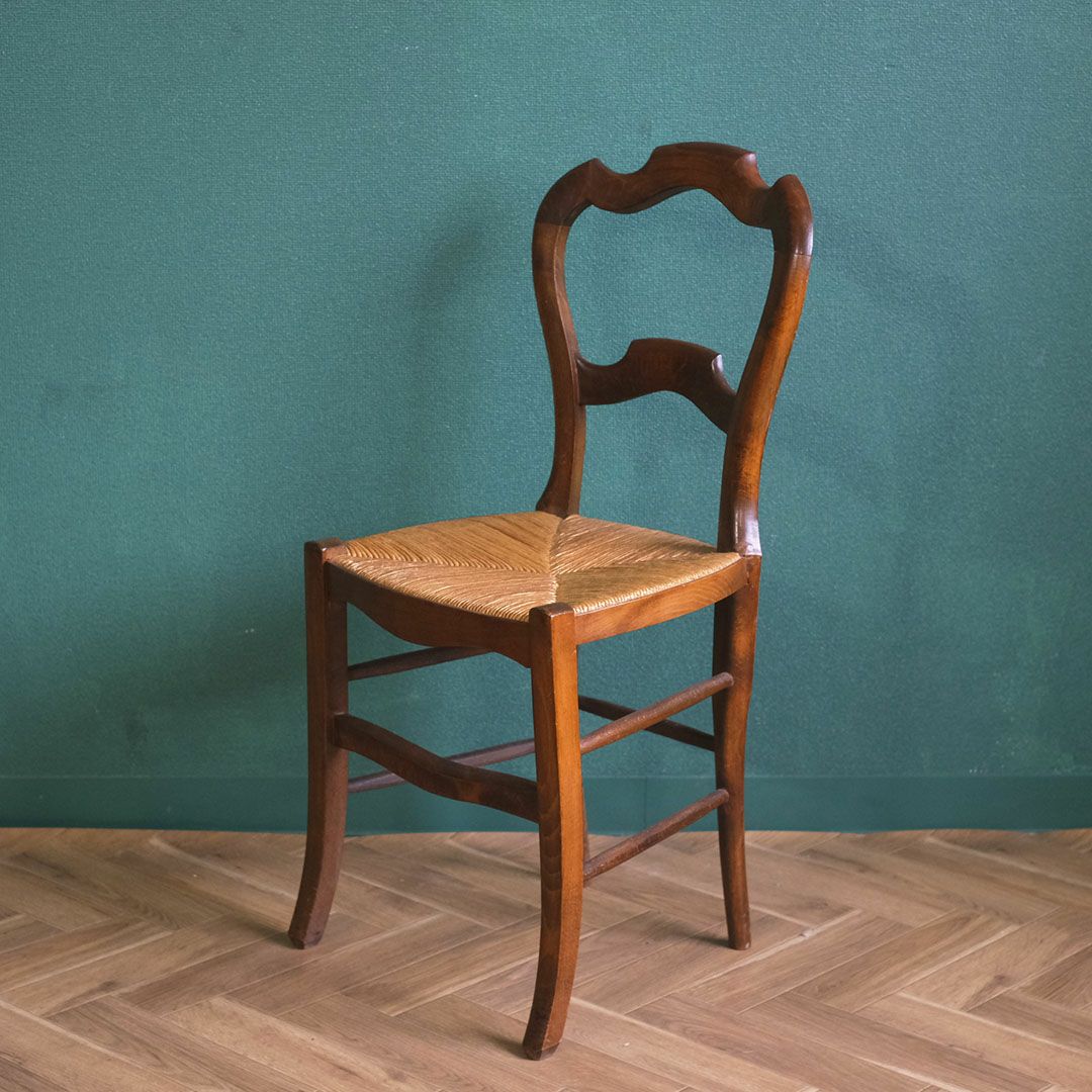 アンティークチェア ラッシュシート イギリス ケーンシートの椅子 アンティーク家具3