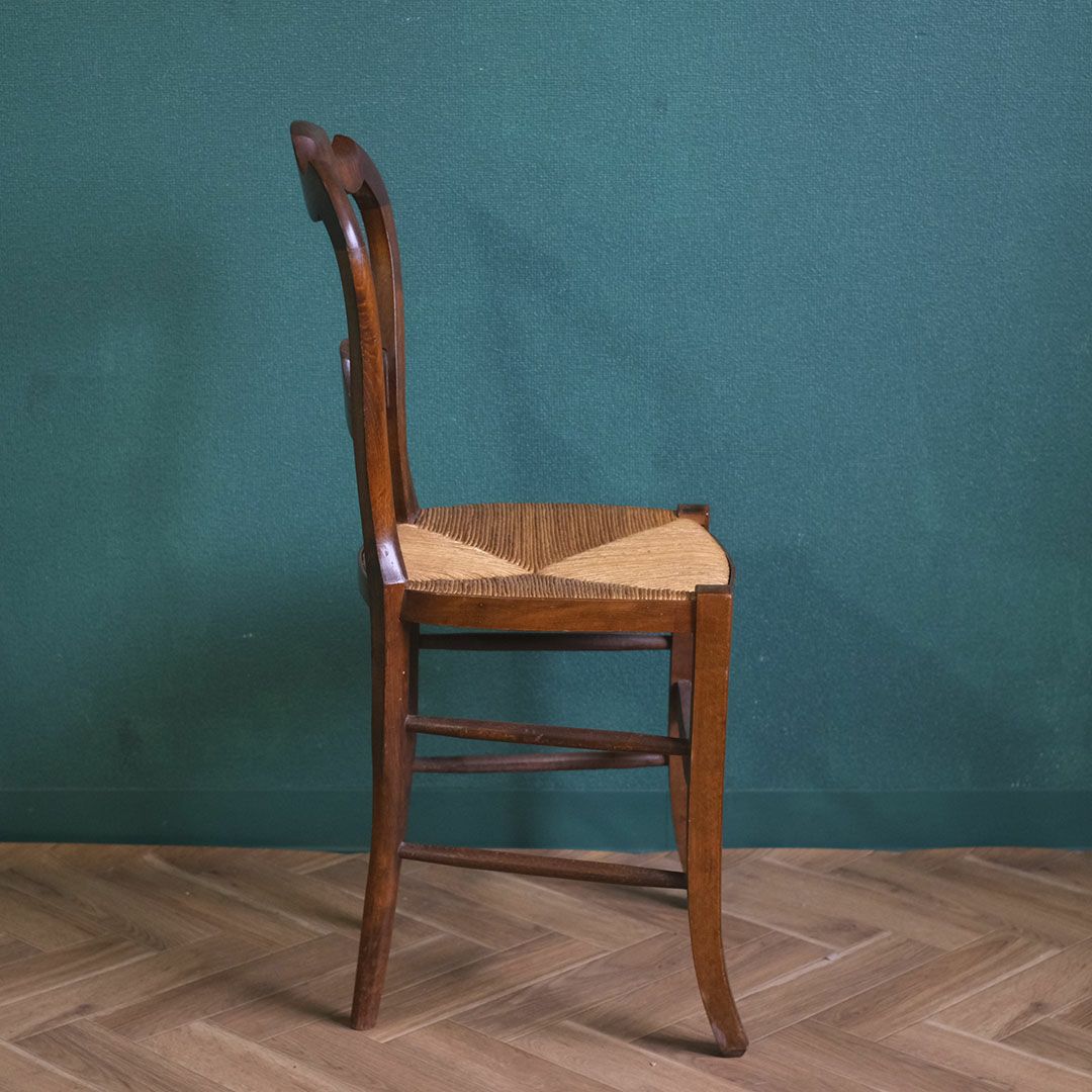 アンティークチェア ラッシュシート イギリス ケーンシートの椅子 アンティーク家具5