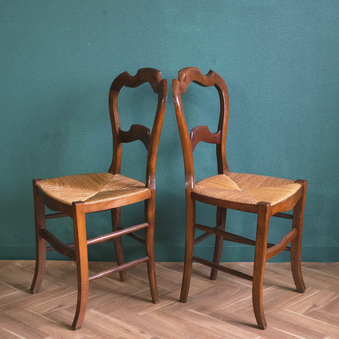 アンティークチェア ラッシュシート イギリス ケーンシートの椅子 アンティーク家具7