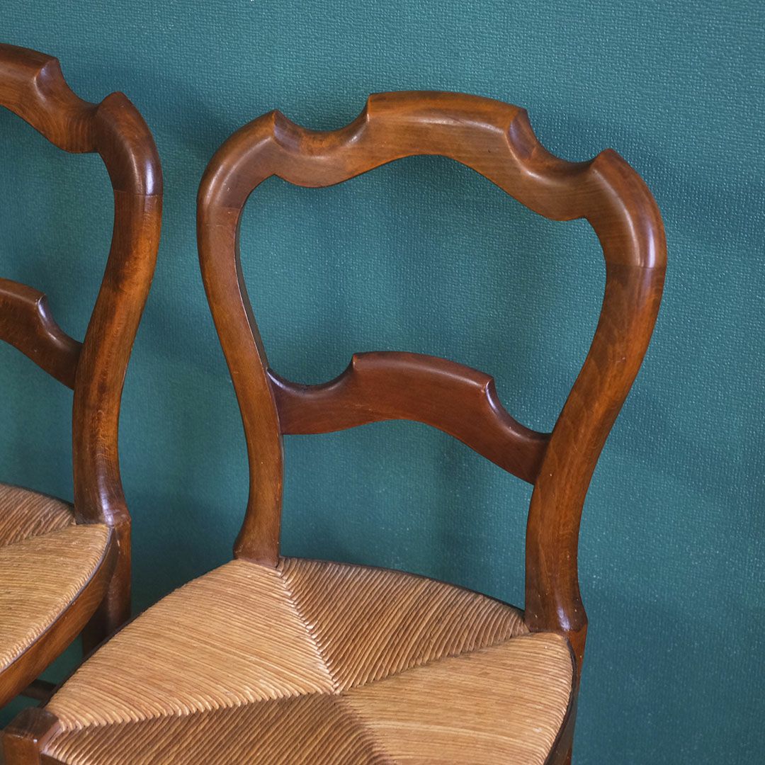 アンティークチェア ラッシュシート イギリス ケーンシートの椅子 アンティーク家具8