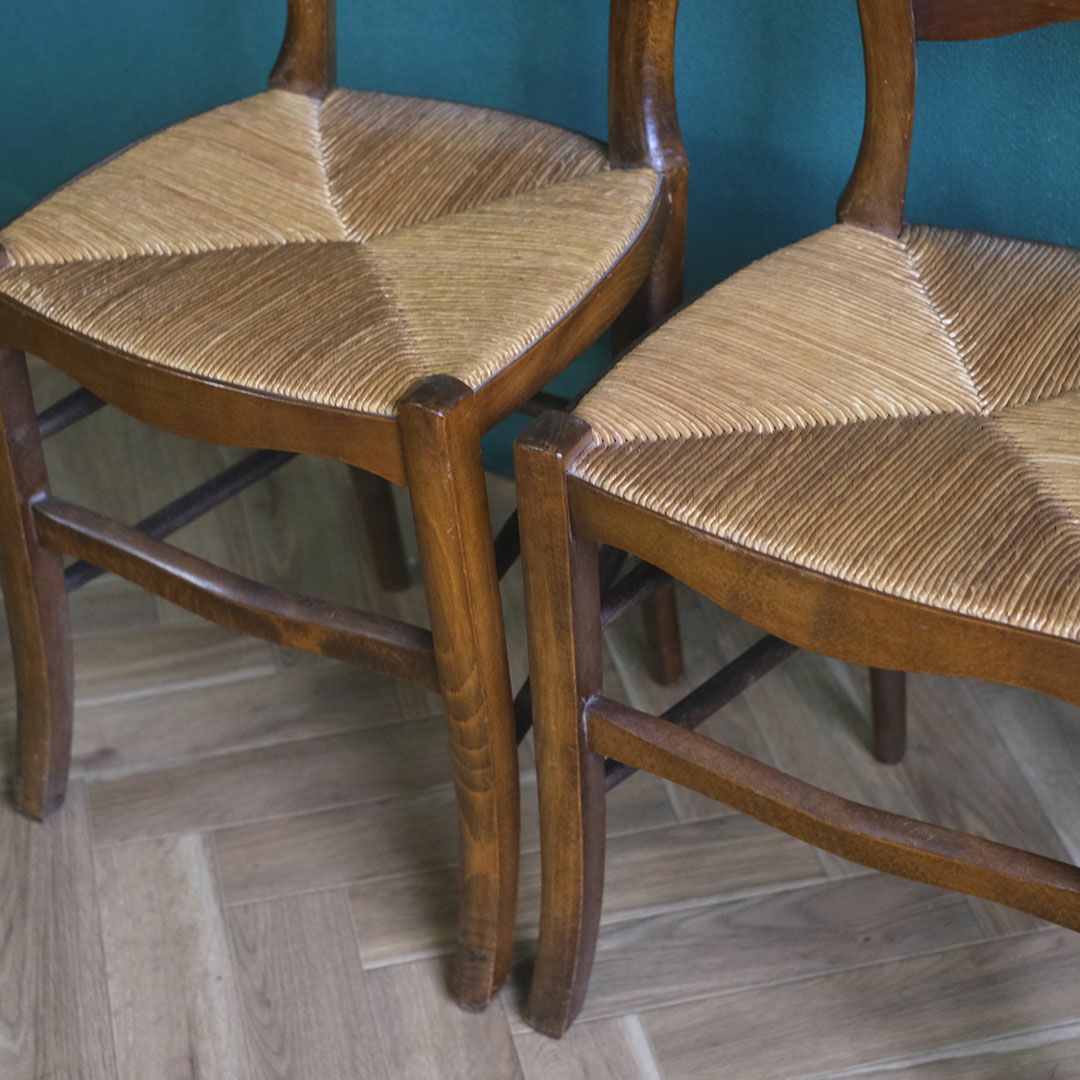 アンティークチェア ラッシュシート イギリス ケーンシートの椅子 アンティーク家具9