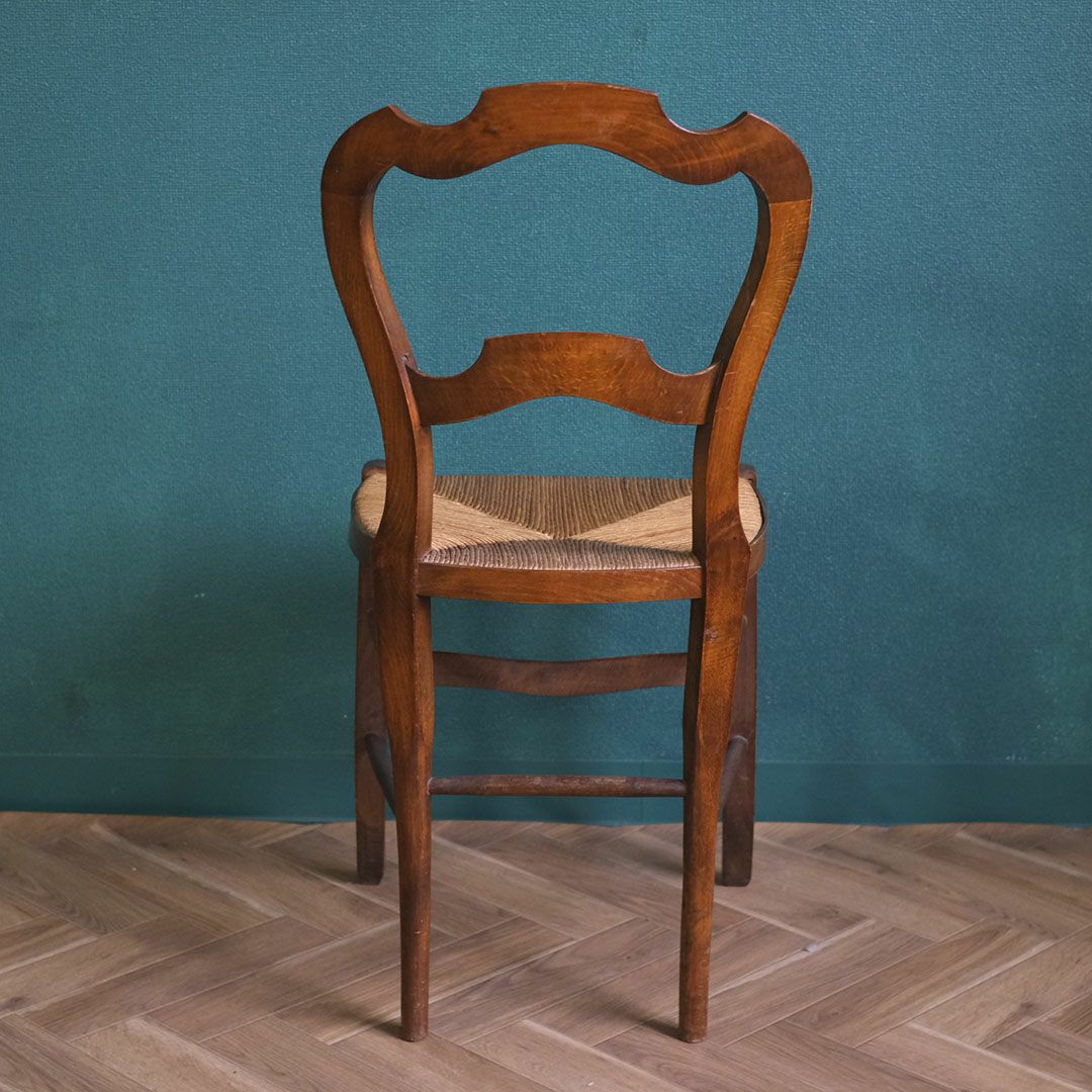 アンティークチェア ラッシュシート イギリス ケーンシートの椅子 アンティーク家具11