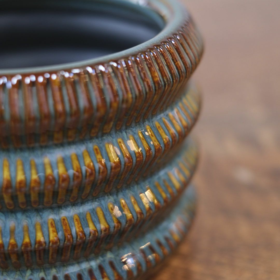 童話の鉢植えシリーズ 陶器のプランター オーロラリムポット4