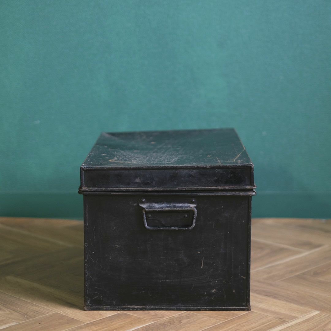 アンティークブリキボックス P.W.HOLT イギリス 蓋付収納箱4