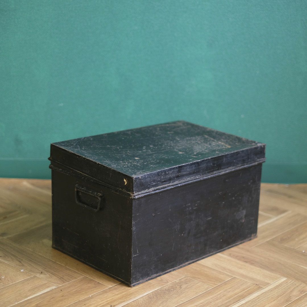 アンティークブリキボックス P.W.HOLT イギリス 蓋付収納箱5