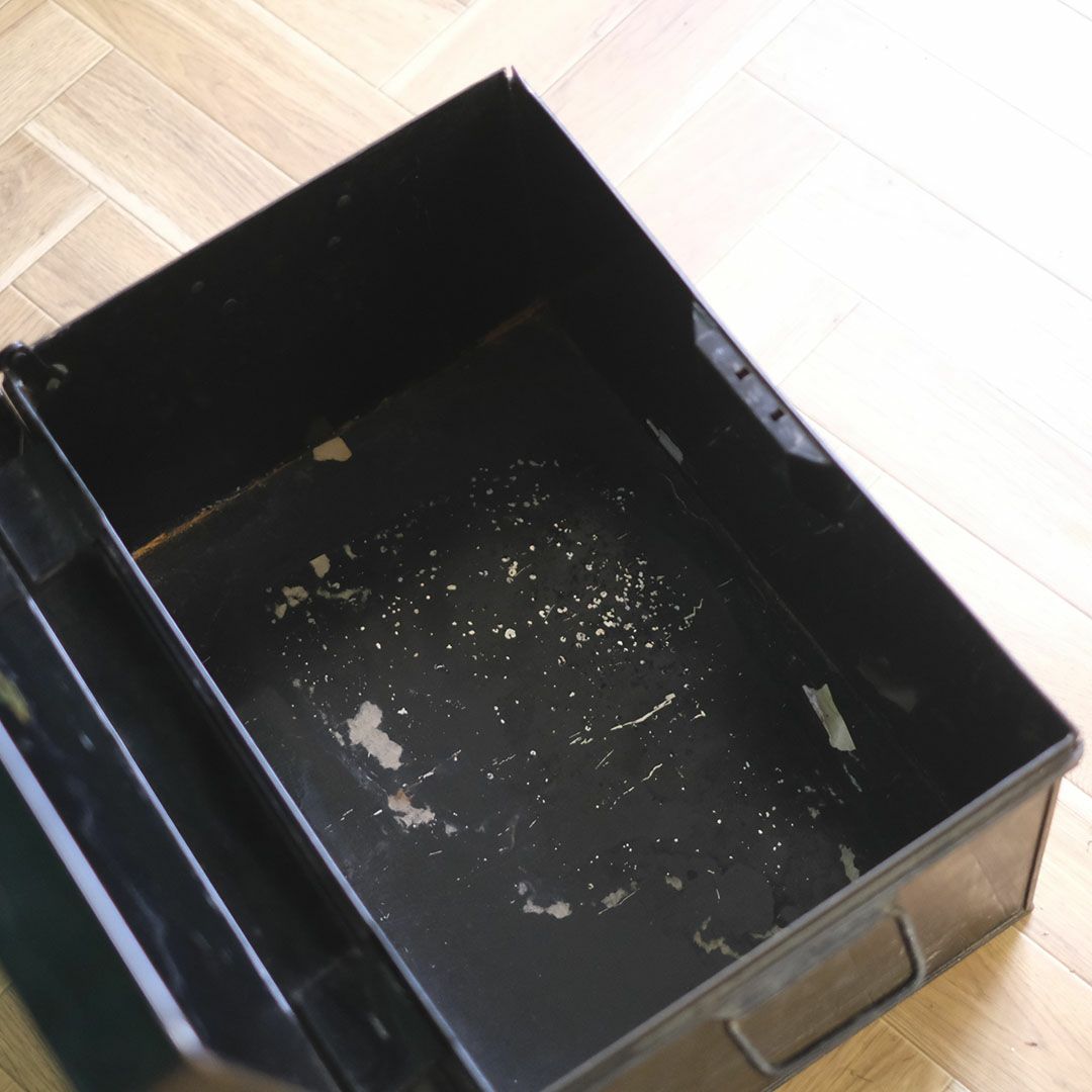 アンティークブリキボックス P.W.HOLT イギリス 蓋付収納箱6