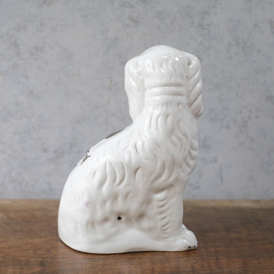 アンティークスタッフォードシャードッグ イギリス 陶器の犬の置物4