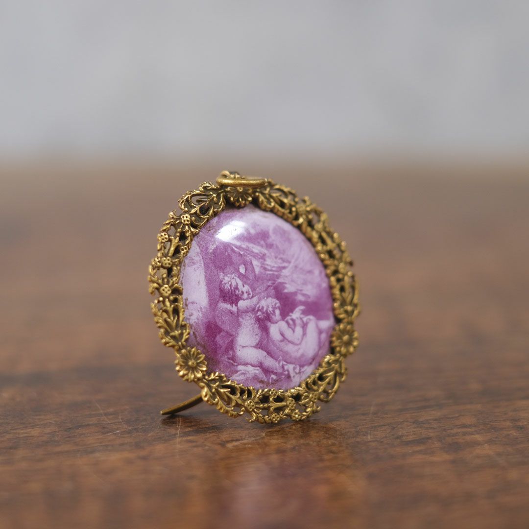 アンティーク 小さな写真立て フォトフレーム 天使 エンジェル フランス2