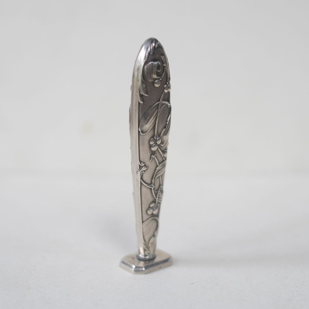 アンティークモノグラムスタンプ シーリング シルバー 純銀 鈴蘭 リリー2