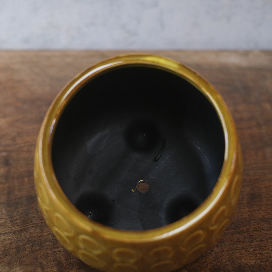 童話の鉢植えシリーズ 陶器のプランター 3つ足ポルカポット5