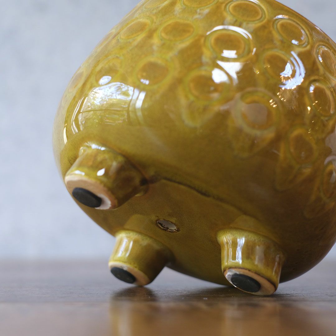 童話の鉢植えシリーズ 陶器のプランター 3つ足ポルカポット6