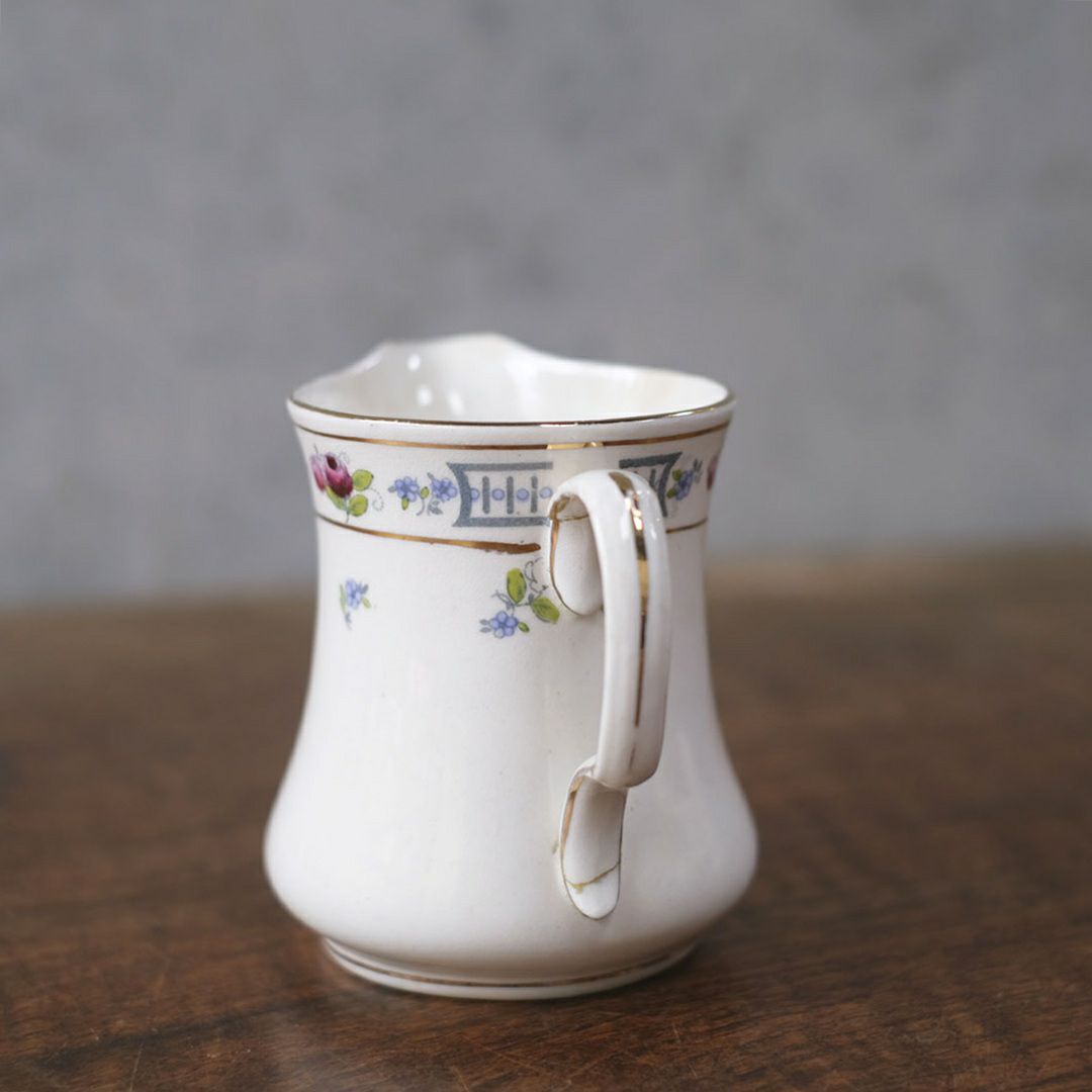 アンティークミルクジャグ 花柄 クリーマー 陶器 イギリス4