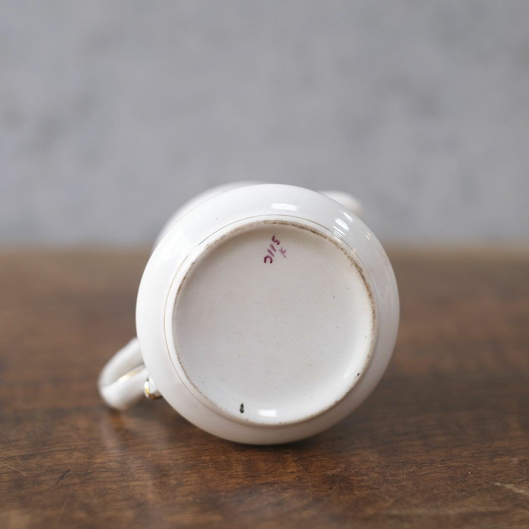 アンティークミルクジャグ 花柄 クリーマー 陶器 イギリス6