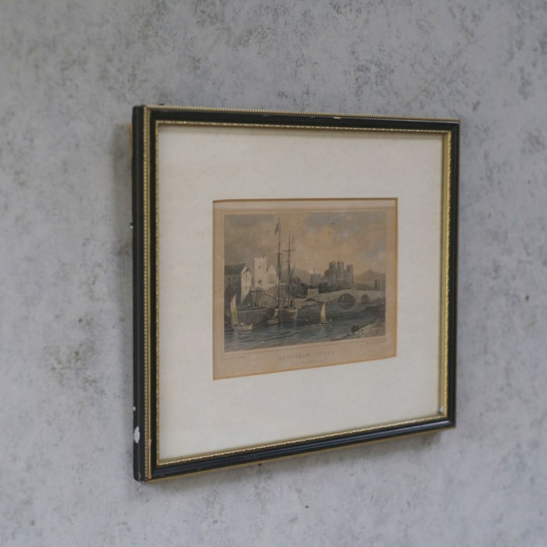 アンティーク リトグラフピクチャー イギリス 風景 石版画3