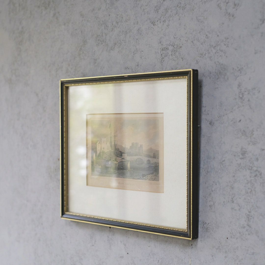 アンティーク リトグラフピクチャー イギリス 風景 石版画4