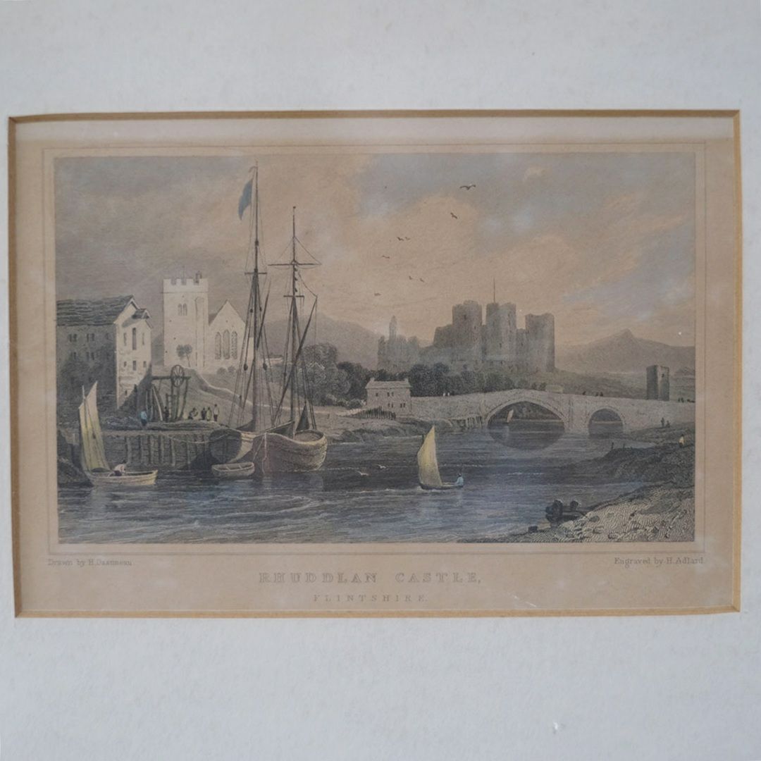 アンティーク リトグラフピクチャー イギリス 風景 石版画5