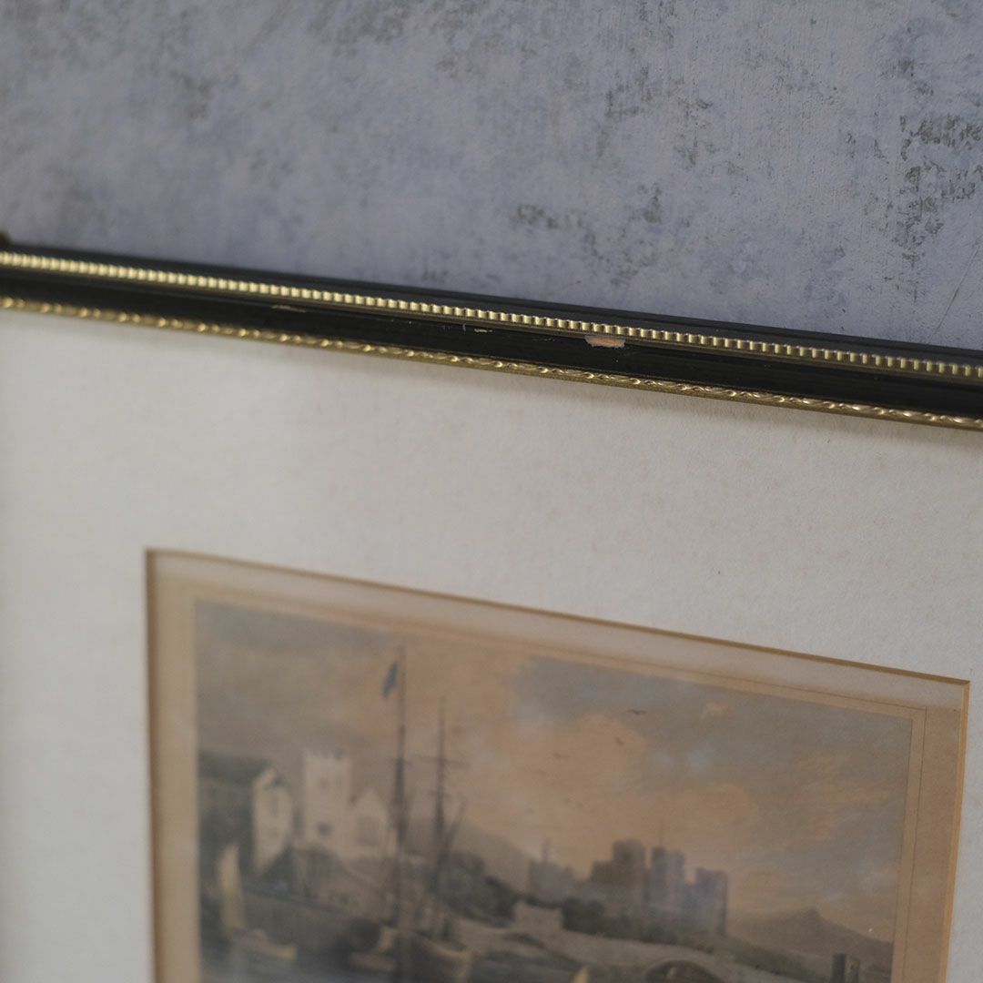 アンティーク リトグラフピクチャー イギリス 風景 石版画7