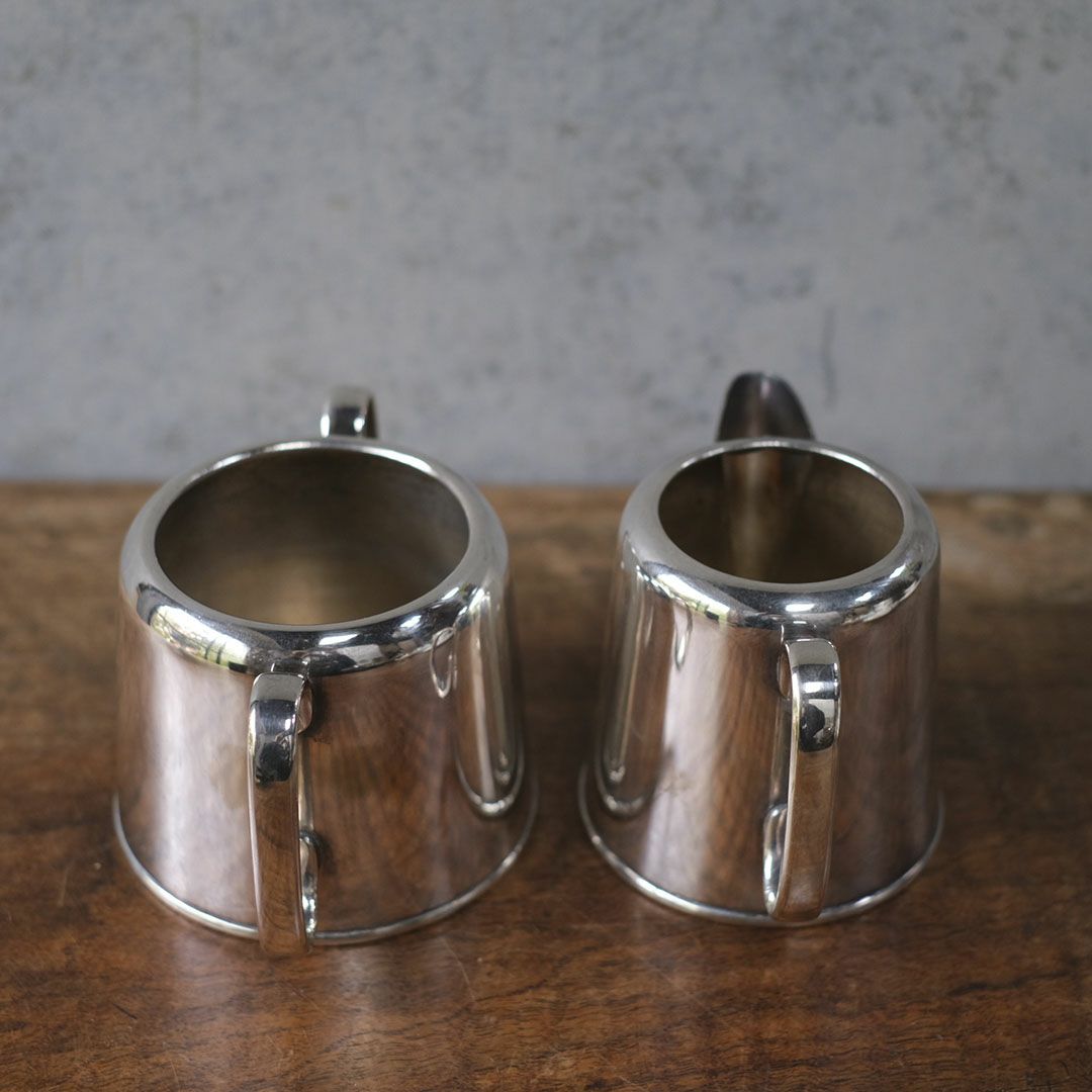 アンティークミルクジャグ&シュガーボウル セット シルバープレート 銀メッキ イギリス3