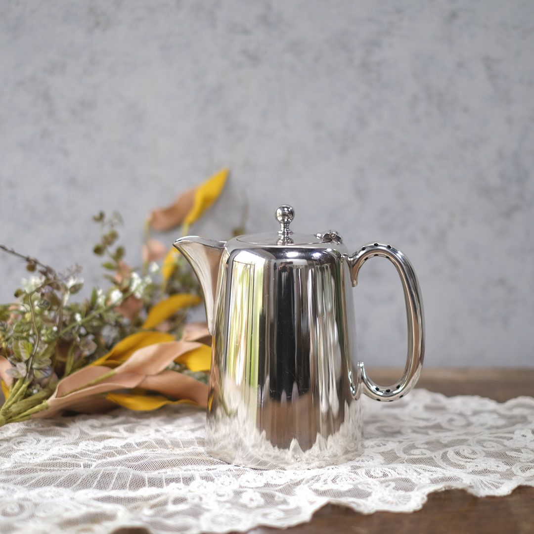 アンティークホットウォーターポット シルバープレート 銀メッキ イギリス