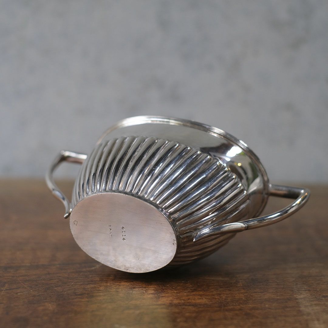 アンティークシュガーボウル シュガーポット シルバープレート 銀メッキ イギリス7