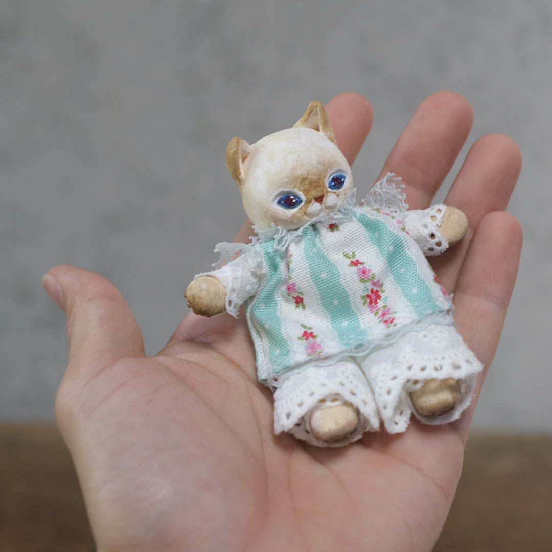 奏ちよこ ミニ猫 茶トラ 人形 ドール 空創作家11