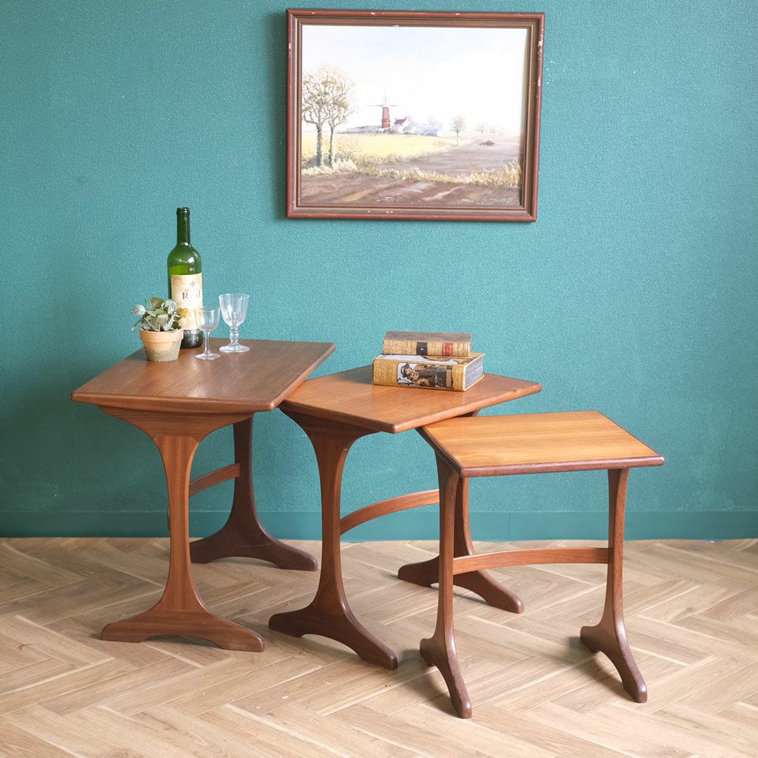 ヴィンテージネストテーブル G-PLAN ジープラン サイドテーブル 北欧デザイン イギリス