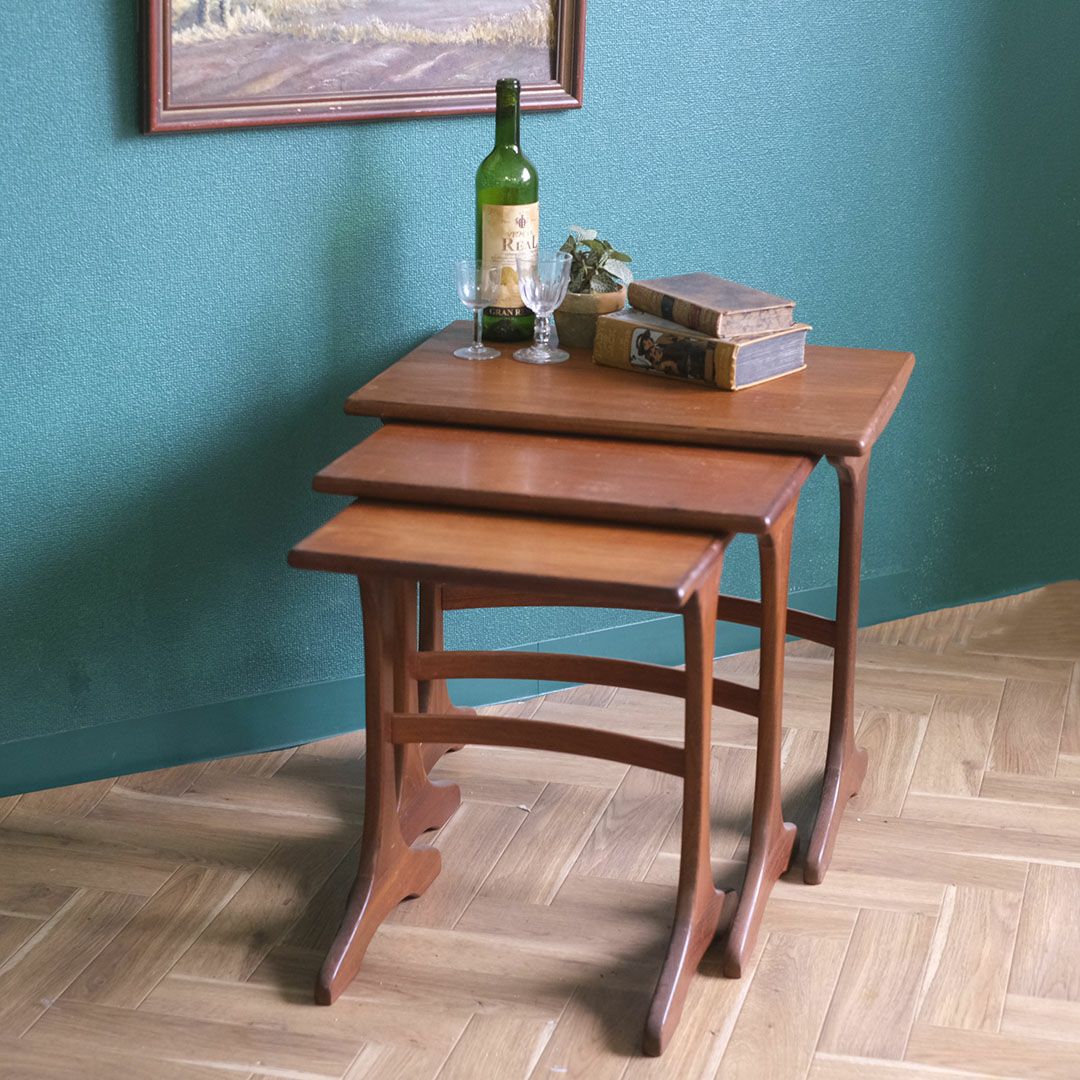 ヴィンテージネストテーブル G-PLAN ジープラン サイドテーブル 北欧デザイン イギリス1