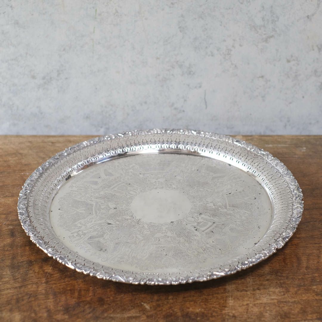 ヴィンテージトレイ シルバープレート 銀メッキ イギリス1
