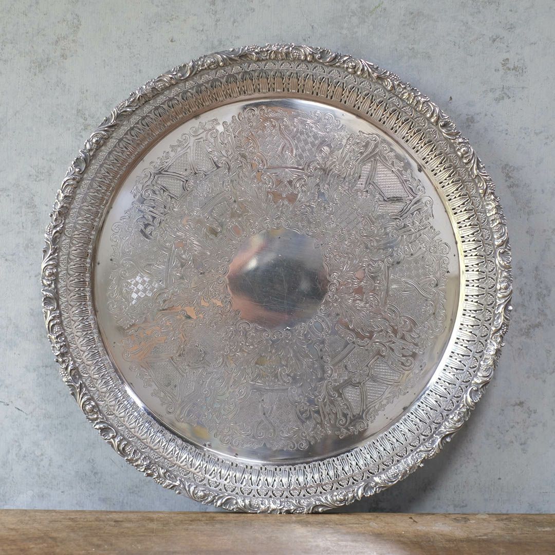 ヴィンテージトレイ シルバープレート 銀メッキ イギリス2