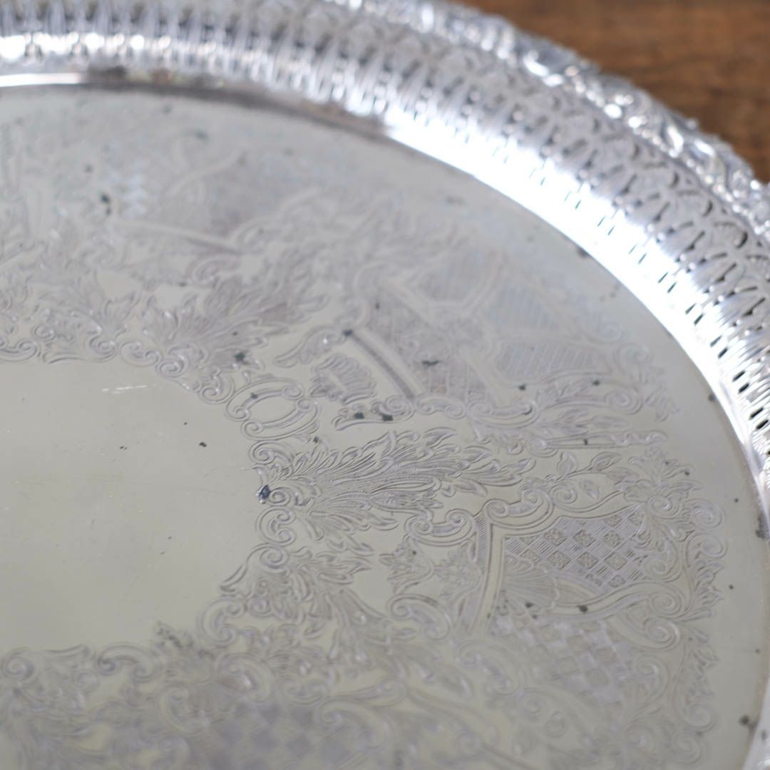 ヴィンテージトレイ シルバープレート 銀メッキ イギリス3