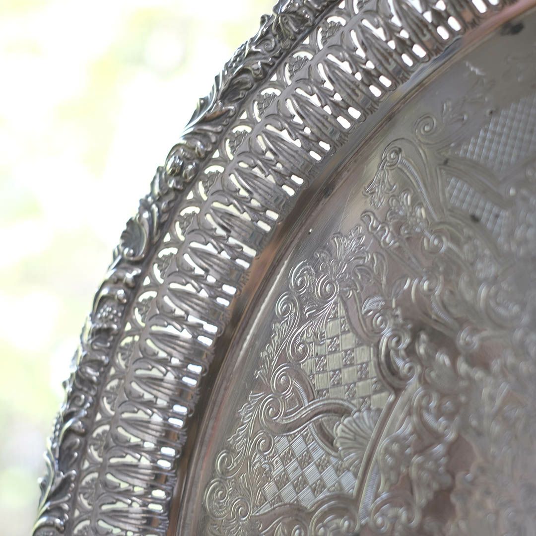 ヴィンテージトレイ シルバープレート 銀メッキ イギリス5