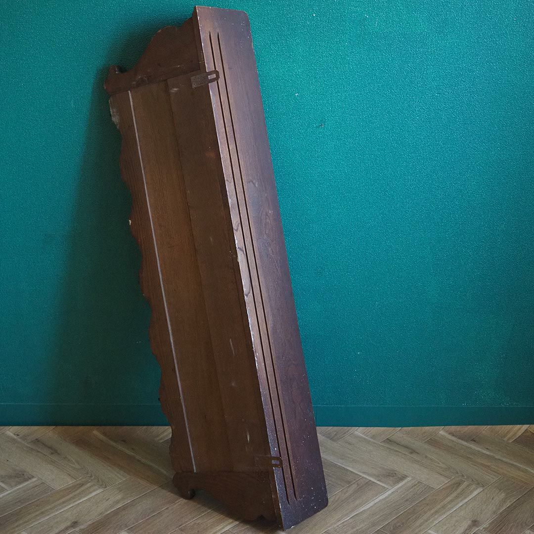 アンティークウォールシェルフ フックボード 彫り装飾 フランス アンティーク家具7