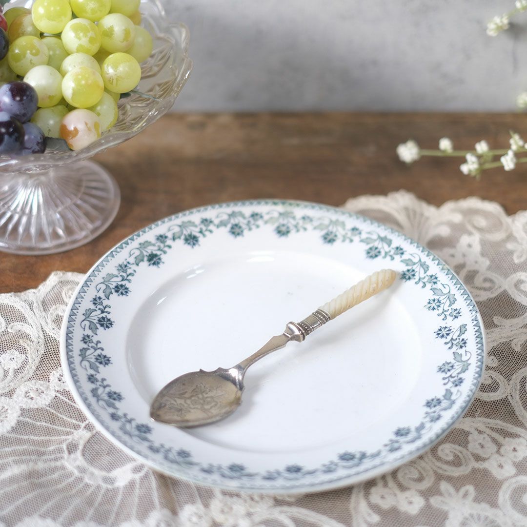 アンティーク マザーオブパール 装飾の美しいベリースプーン 白蝶貝