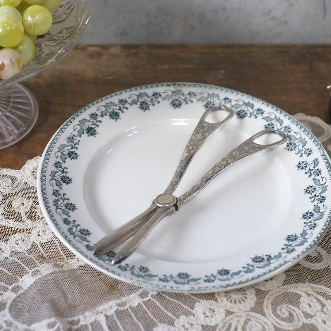 アンティークフルーツシザー シルバープレート 銀メッキ イギリス