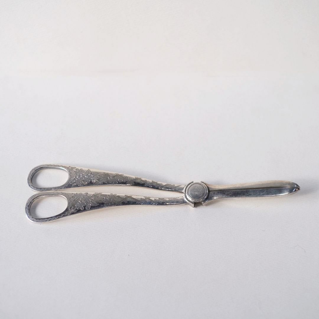 アンティークフルーツシザー シルバープレート 銀メッキ イギリス4