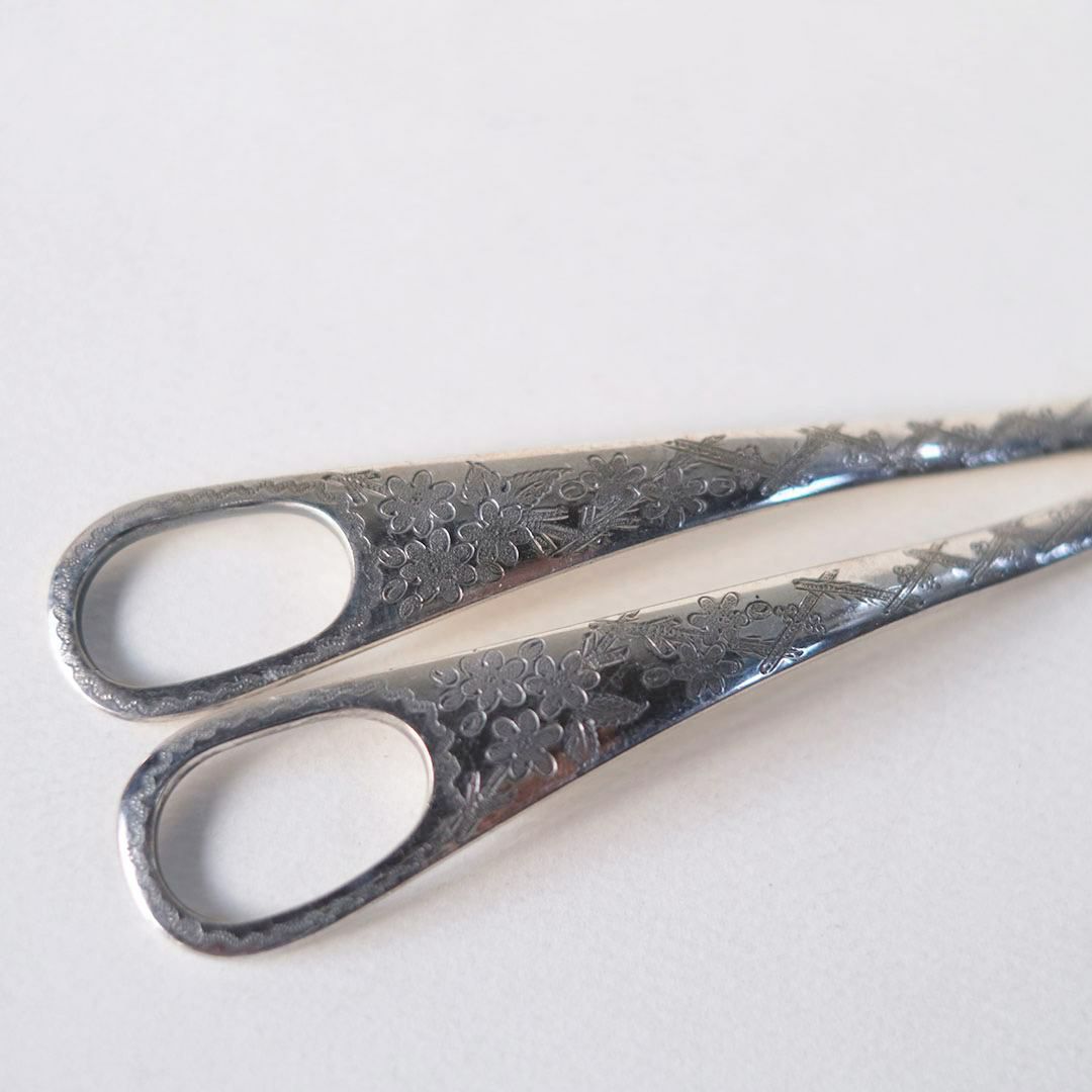 アンティークフルーツシザー シルバープレート 銀メッキ イギリス5