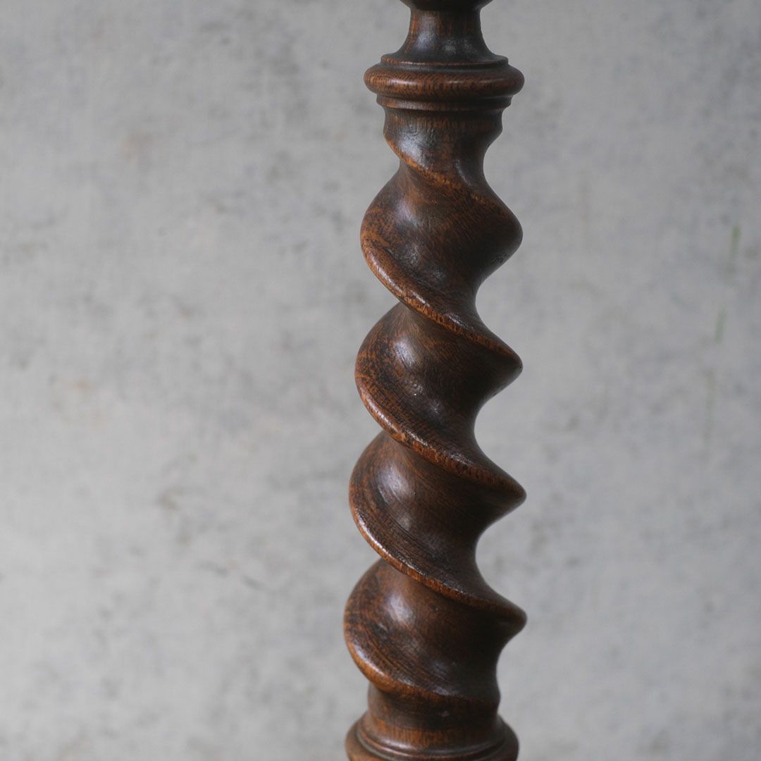 アンティークキャンドルスティック ツイスト キャンドルホルダー イギリス 燭台4