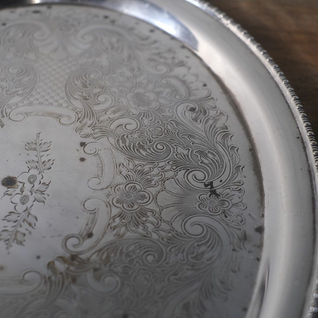 アンティークシルバープレートトレイ 銀メッキ イギリス7