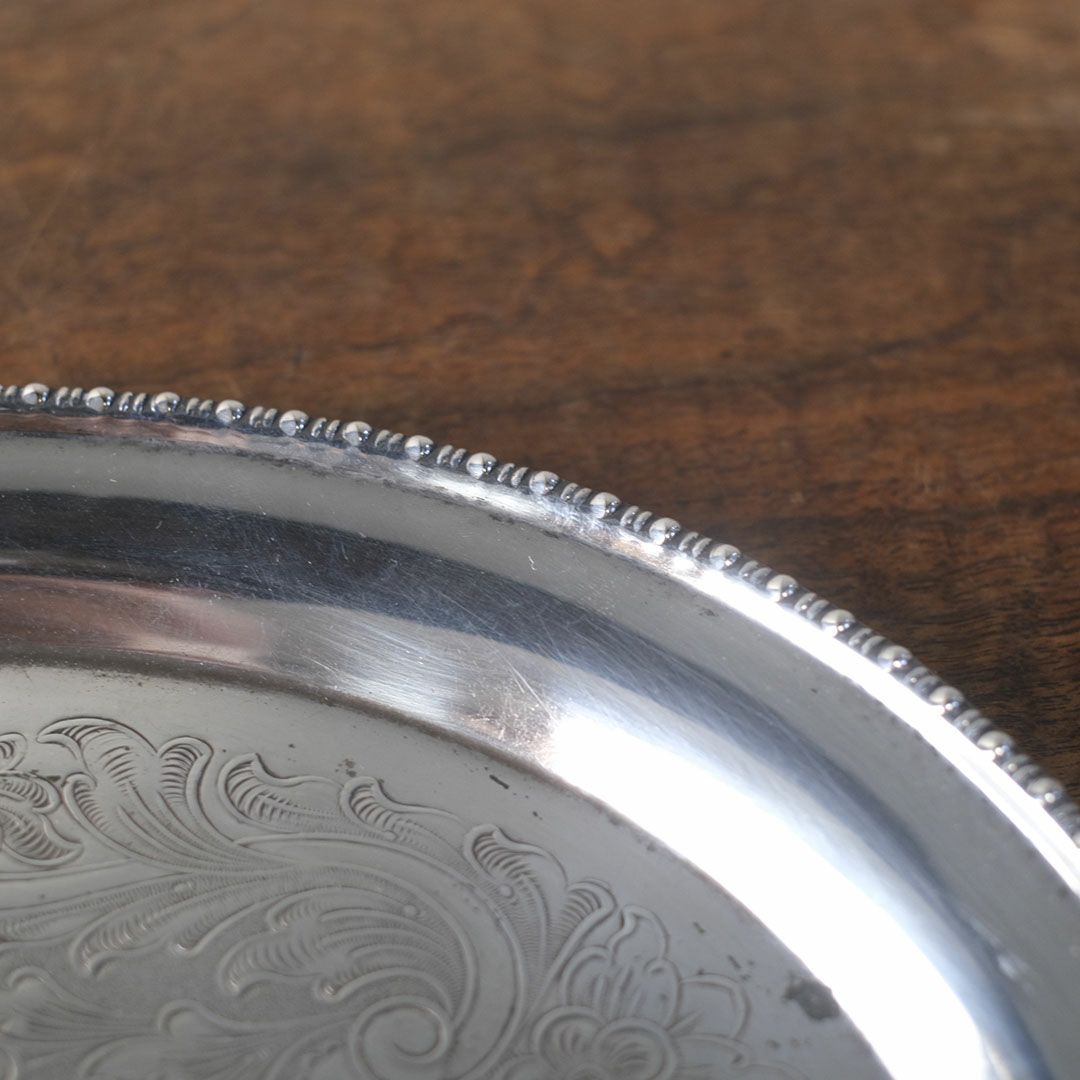 アンティークシルバープレートトレイ 銀メッキ イギリス8