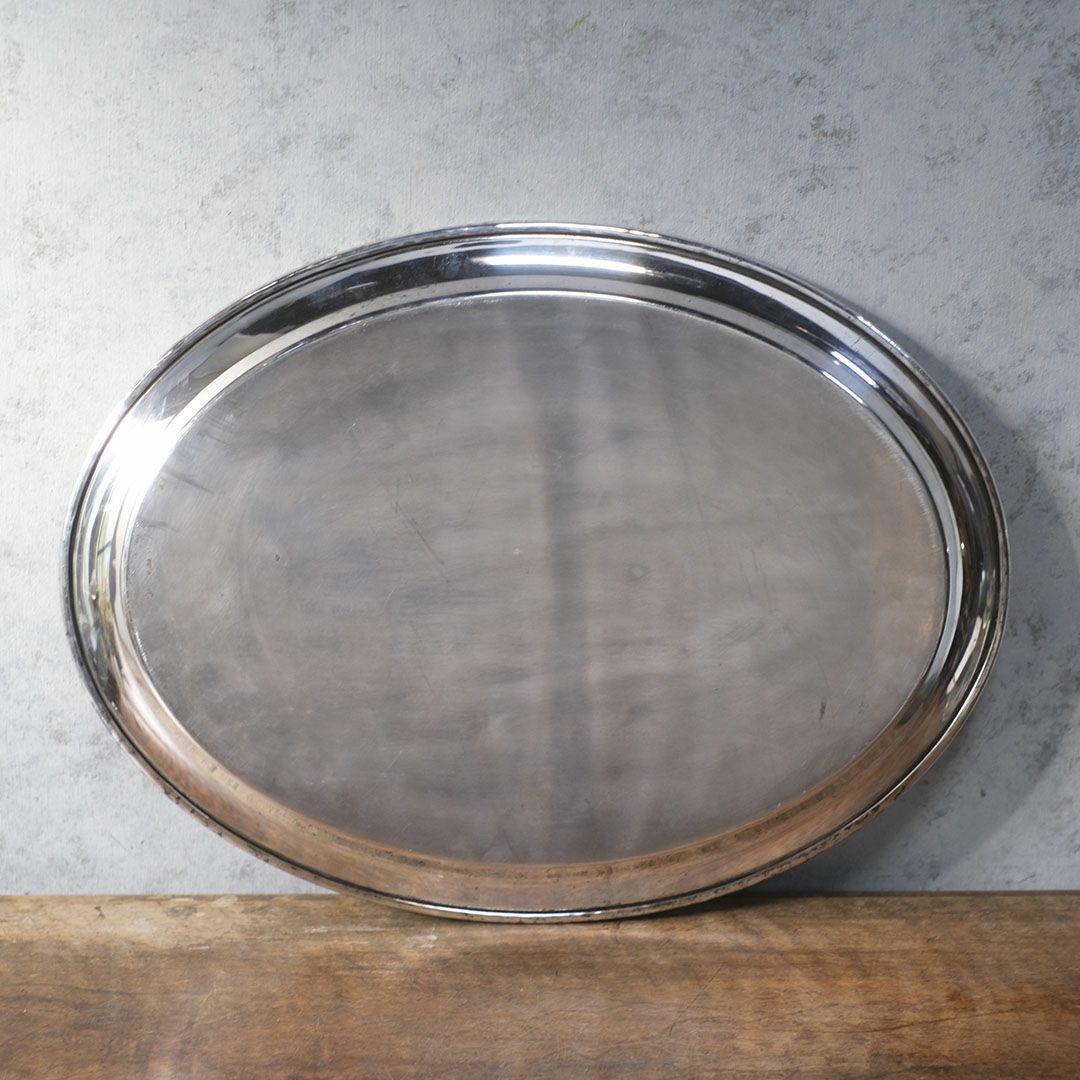 アンティークシルバープレートトレイ 銀メッキ イギリス9