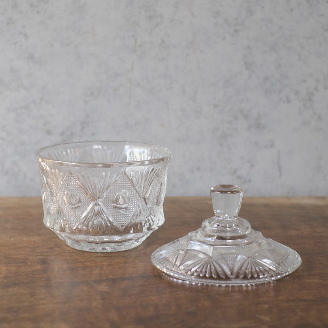 ヴィンテージボンボンポット ガラスケース イギリス5