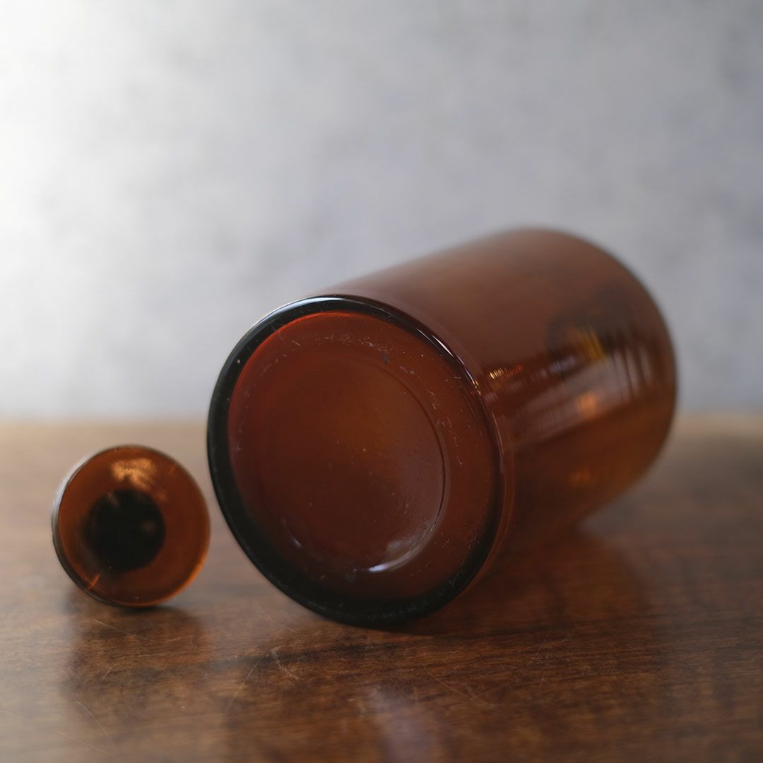 アンティーク薬瓶 メディシンボトル イギリス 蓋付10