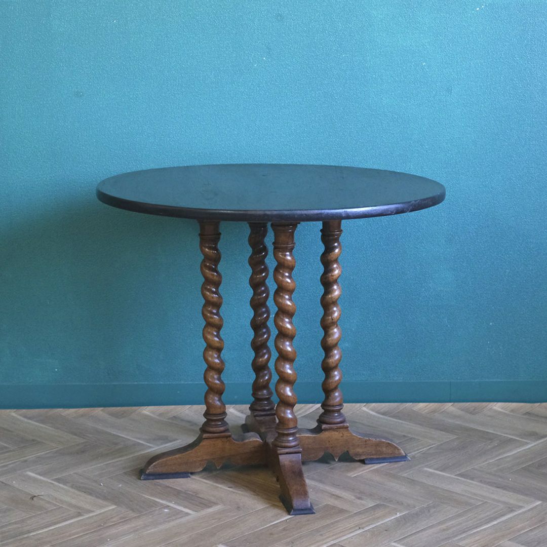 アンティークゲートレッグテーブル バーリーシュガーツイスト オーバル イギリス アンティーク家具3