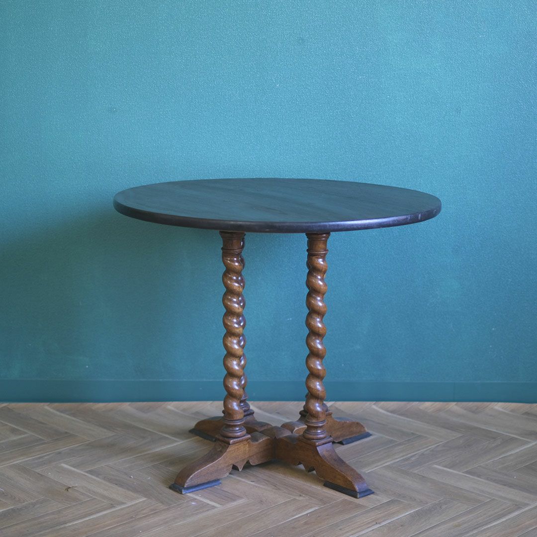 アンティークゲートレッグテーブル バーリーシュガーツイスト オーバル イギリス アンティーク家具4