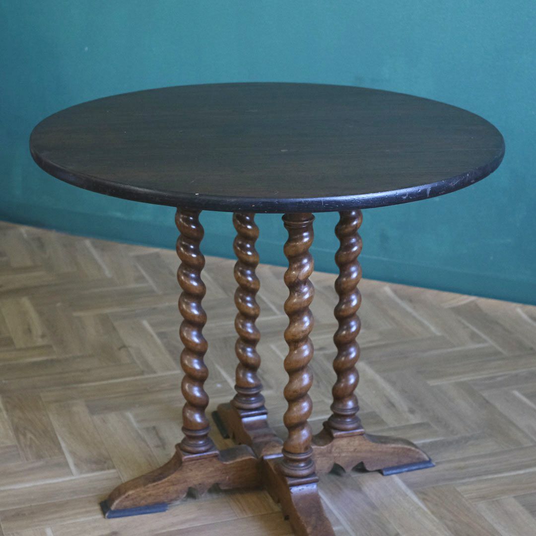 アンティークゲートレッグテーブル バーリーシュガーツイスト オーバル イギリス アンティーク家具6