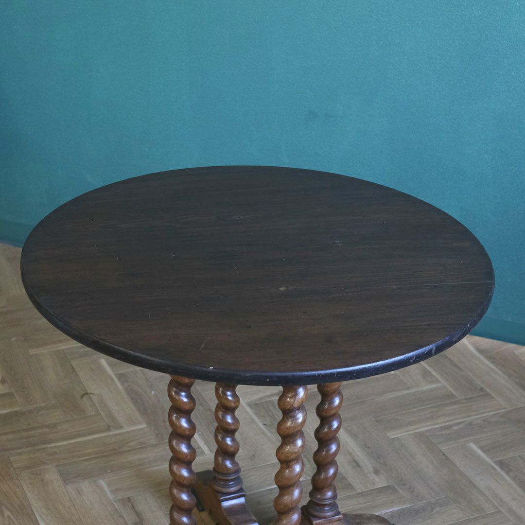 アンティークゲートレッグテーブル バーリーシュガーツイスト オーバル イギリス アンティーク家具7