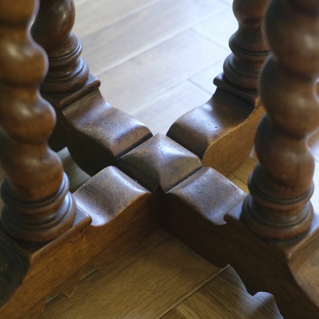 アンティークゲートレッグテーブル バーリーシュガーツイスト オーバル イギリス アンティーク家具10