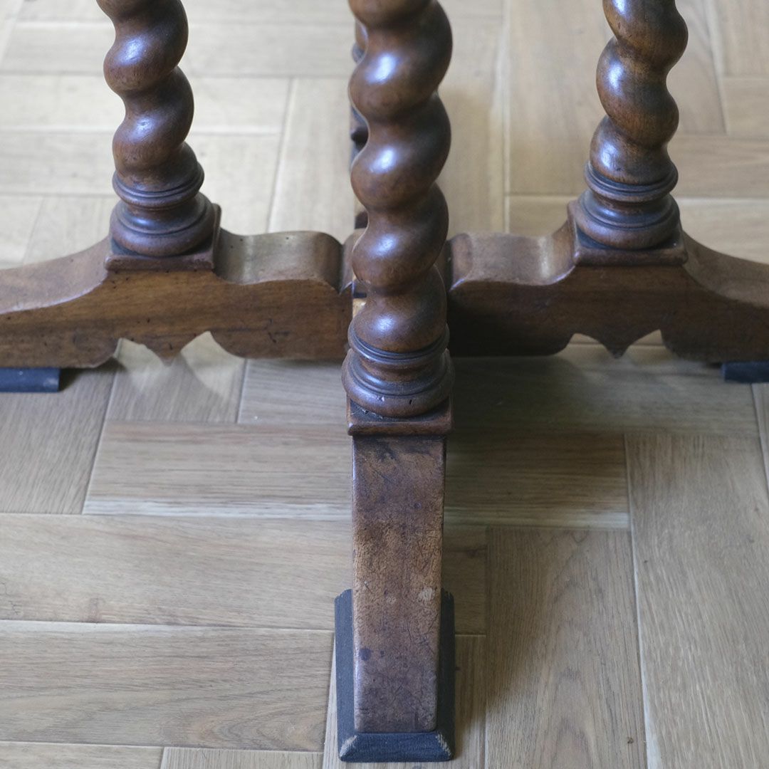 アンティークゲートレッグテーブル バーリーシュガーツイスト オーバル イギリス アンティーク家具11