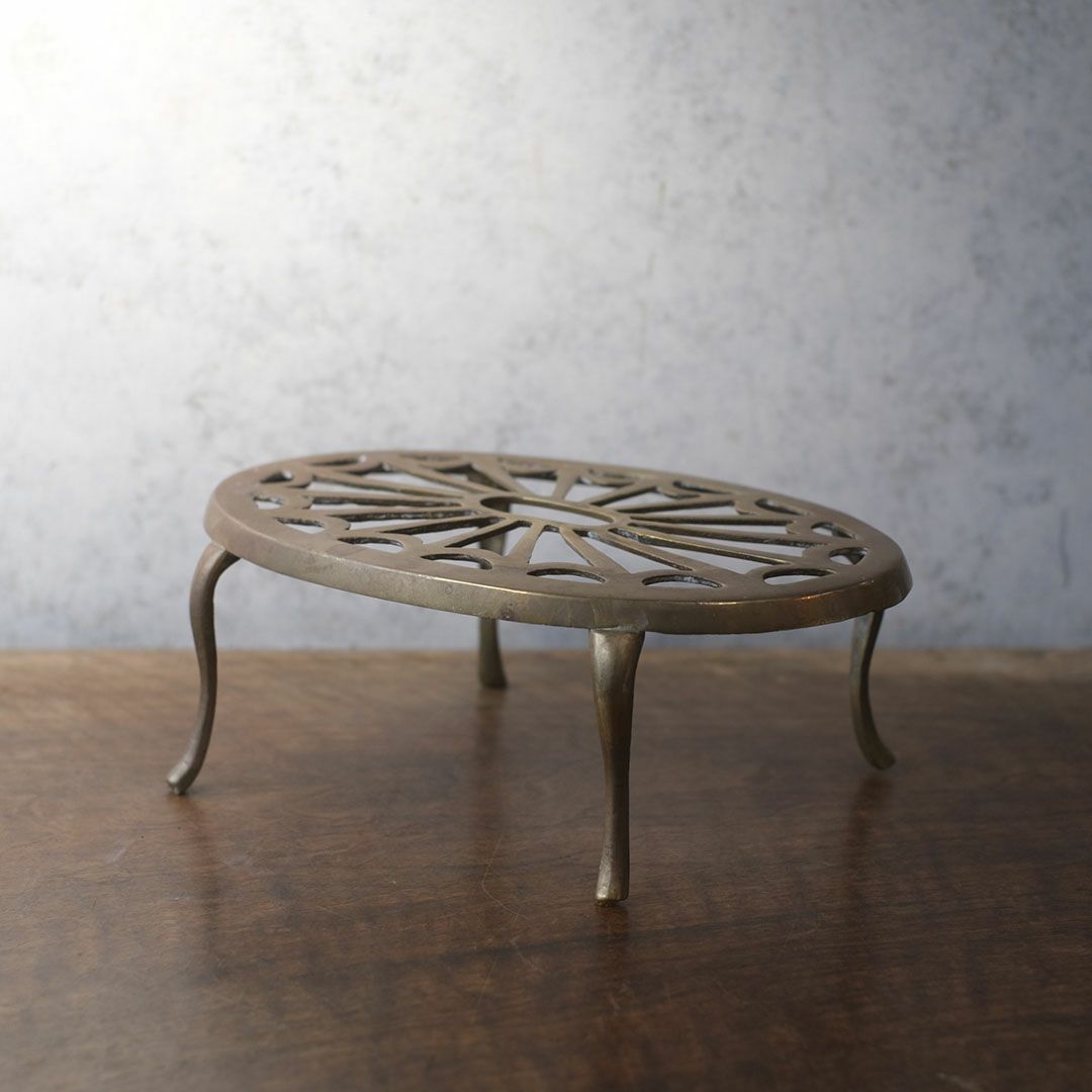 アンティークヴィクトリアンスタンド 真鍮 イギリス 2