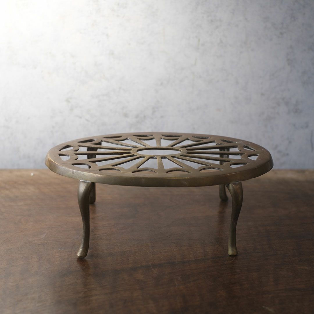 アンティークヴィクトリアンスタンド 真鍮 イギリス 3